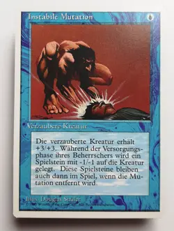 ►INSTABILE MUTATION ►UNLIMITIERT 1995 4.ED ►NM ►BLAU ►MAGIC PAUPER MTG Unstable - Image 1