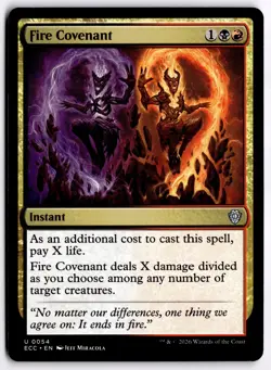 Fire Covenant NM ECC Commander: Lorwyn Eclipsed MTG - Image 1