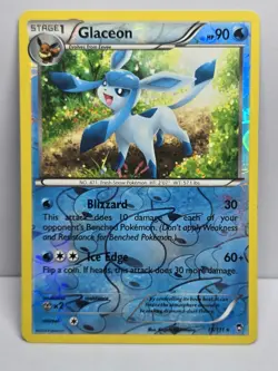 Glaceon 19/111 XY - Furious Fists Reverse Holo - LP - Pokemon TCG - Image 1