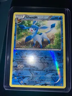 Pokemon Glaceon Rare 19/111 XY Furious Fists 2014 English Reverse Holo - Image 1