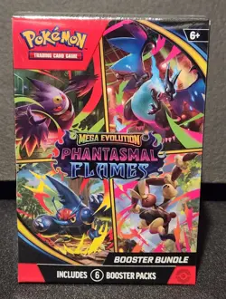 Pokemon Mega Evolution Phantasmal Flames Booster Bundle Sealed - Image 1