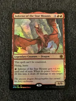 Magic The Gathering MTG - Inferno of the Star Mounts Foil - AFR - Image 1