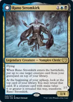 Runo Stromkirk / Krothuss, Lord of the Deep - Near Mint MTG - Image 1