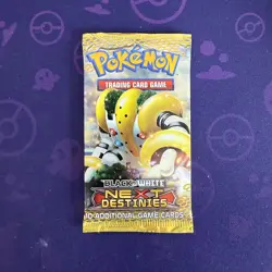 Pokemon Next Destinies Booster Pack – Regigigas Art – Sealed 2012 B&W - Image 1