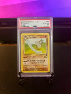 2000 Pokemon Base Set 2 Marowak 52 PSA 10 Gem Mint WOTC Vintage - Image 1