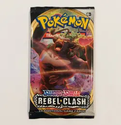 Pokemon TCG Sword and Shield Rebel Clash Booster Pack - Image 1