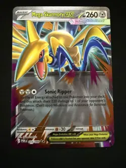 Mega Skarmory ex 055/088 ME03 Perfect Order Double Rare Pokemon TCG NM - Image 1