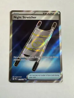 Pokemon TCG Night Stretcher 173/132 Hyper Rare Trainer Paradox Rift - Image 1