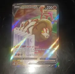Pokemon Ultra Rare Sandaconda V Full Art 252/264 Fusion Strike Holo 220 HP - Image 2