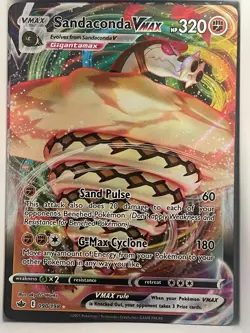 Sandaconda VMAX 090/198 Holo VMAX Rare Chilling Reign Pokemon NM - Image 1