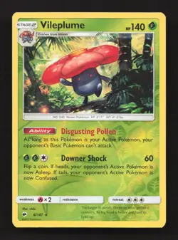 Vileplume 6/147 Holo Rare Burning Shadows Reverse Holo Near Mint - Image 1