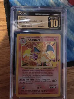 Pokemon Celebrations Charizard 4/102 Holo CGC Pristine 10 🔥📈 2021 - Image 1