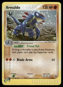 2003 Pokemon Armaldo Holo Rare Sandstorm 1/100 Holo DMG - Image 1