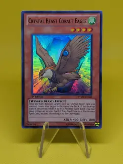 Yugioh - Crystal Beast Cobalt Eagle (RYMP-EN045) - Super Rare 1st Edition - Image 1