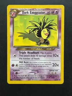 Dark Exeggutor Neo Destiny 33/105 Pokemon Card - Image 1