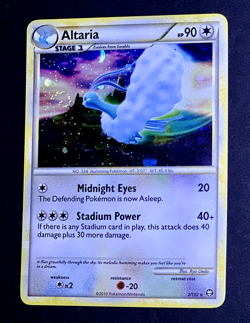 2010 Pokemon ALTARIA Triumphant Set COSMOS HOLO Rare Card 2/102 PERFECT SWIRL - Image 2