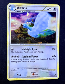 2010 Pokemon ALTARIA Triumphant Set COSMOS HOLO Rare Card 2/102 PERFECT SWIRL - Image 3