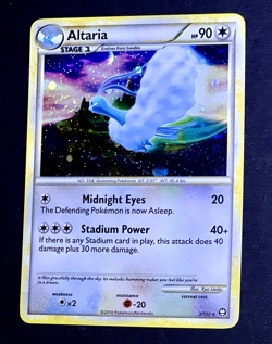 2010 Pokemon ALTARIA Triumphant Set COSMOS HOLO Rare Card 2/102 PERFECT SWIRL - Image 4