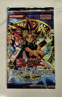 VINTAGE YU GI OH ! Legacy Of Darkness LOD Booster Pack 2003 9 Card Pack KONAMI 53334301862 - Image 1