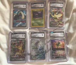 LOT 6 CGC Pokemon Card Graded Slabs! Not PSA English Japanese JP Vintage Modern - Image 1