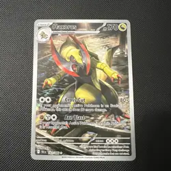 Pokemon Haxorus 147/086 Sv: Black Bolt Holo illustration Rare card NM - Image 3