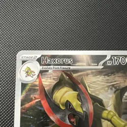 Pokemon Haxorus 147/086 Sv: Black Bolt Holo illustration Rare card NM - Image 5