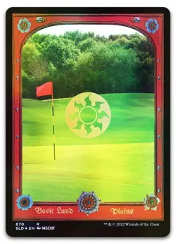 Plains // Battlefield Forge #670 (Foil) (NM) Secret Lair Drop SLD Magic MTG - Image 1