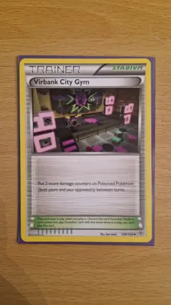 Pokemon TCG Plasma Storm Virbank City Gym Trainer Card (with mark) - Image 1