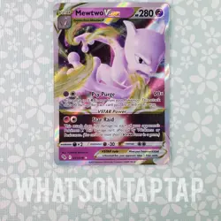 Pokemon Card Mewtwo Vstar 031/078 Ultra Rare Sword Shield Pokemon GO Singles LP - Image 1