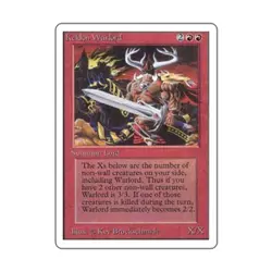 WOTC MtG Unlimited Keldon Warlord (U) VG - Image 1