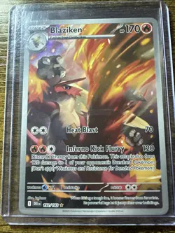 Blaziken 192/182 Illustration Rare Destined Rivals, Full Art Holo, Pokemon TCG - Image 1