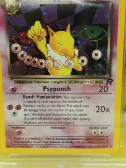Pokemon Team Rocket Set 2000 Holo Dark Hypno 9/82 Ace Graded 8 NM-MT - Image 3