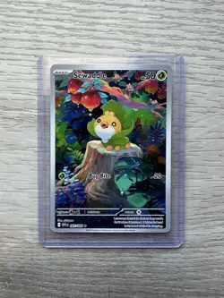 Pokemon SV10.5 Scarlet Violet White Flare 087/086 Sewaddle Illustration Rare NM - Image 1