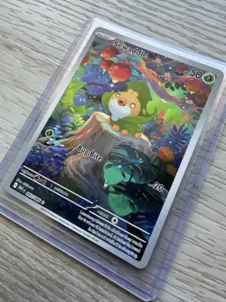 Pokemon SV10.5 Scarlet Violet White Flare 087/086 Sewaddle Illustration Rare NM - Image 3