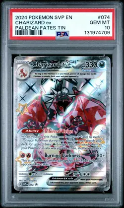 🔥 PSA 10 GEM MINT – Charizard ex #074 | 2024 Pokemon SVP Black Star Promo 🔥 - Image 1