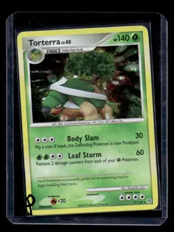 Torterra Holo 17/130 Diamond & Pearl Base Set Pokemon Card hP - Image 1