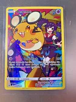 Dedenne TG07/TG30 Full Art Brilliant Stars Pokemon TCG Ultra Rare Card NM - Image 1