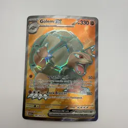 Pokemon Golem EX TCG Full Art Ultra Rare Holo Card 189/165 Scarlet & Violet 151 - Image 2