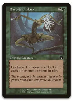 Ancestral Mask #229 (NM) Mercadian Masques MMQ Magic MTG - Image 1