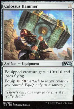 Colossus Hammer 223 Uncommon Core Set 2020 Magic: The Gathering Near Mint - Image 1