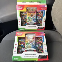(SHIPS FAST) Pokemon First Partner Illustration Collection Series 1 Sealed New - Image 1