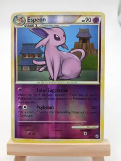 Espeon 2/90 - HS Undaunted - Rare Reverse Holo LP Pokemon Card, 2010 - Image 1