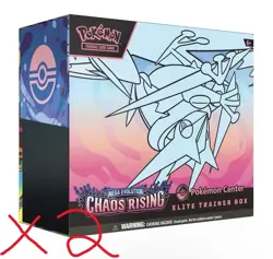 2x Pokemon Chaos Rising POKEMON CENTER English ETB ELITE TRAINER BOX PRESALE ✅ - Image 1