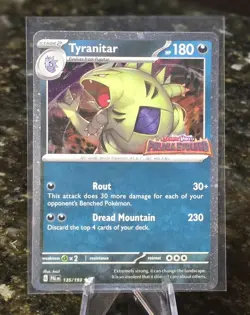 Tyranitar 135/193 - Paldea Evolved - Pokemon TCG - Stamped Cosmos Holo Promo - Image 1