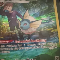 Pokemon TCG Vaporeon Sword & Shield Mfg: Brilliant Stars Tg02/Tg30 Holo... - Image 2