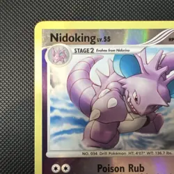 Pokemon Nidoking 34/132 Secret Wonders 130 HP Rare Reverse Holo English - Image 3