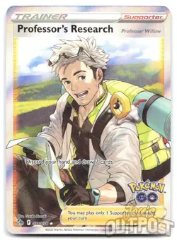 Professor's Research 078/078 Rare Ultra Pokemon GO Pokemon NM - Image 1