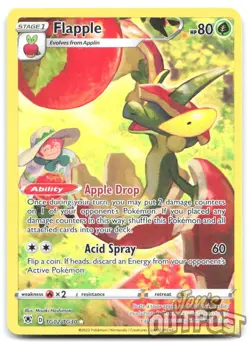 Flapple TG02/TG30 Holo Astral Radiance Trainer Gallery Pokemon NM - Image 1