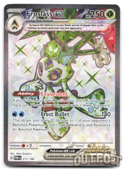 Froslass ex 217/182 Ultra Rare Paradox Rift Pokemon NM - Image 1