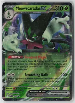 Meowscarada ex 033 Holo Promo Scarlet & Violet Promo Holo Near Mint - Image 1